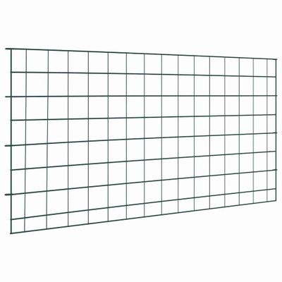 vidaXL Sada plotu pre rybník 5 ks 100 x 50 cm Oceľ Zelená