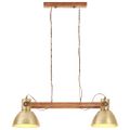 vidaXL Industriálna závesná lampa 25 W mosadzná 109 cm E27
