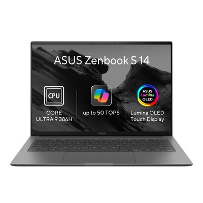 ASUS Zenbook S 14 OLED/UX5406AA-OLED234XZ/U9-386H/14''/2880x1800/T/32GB/1TB/Intel int/W11P/Šedá/2R