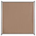 vidaXL Plotový panel 5 ks látkový 900x180 cm sivo-hnedý