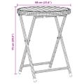 vidaXL Záhradný bistro set 3 ks Sivá polyratan