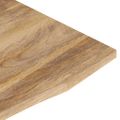 vidaXL Stolová doska so zakrivením 120x50x2,5 cm surový mangový masív