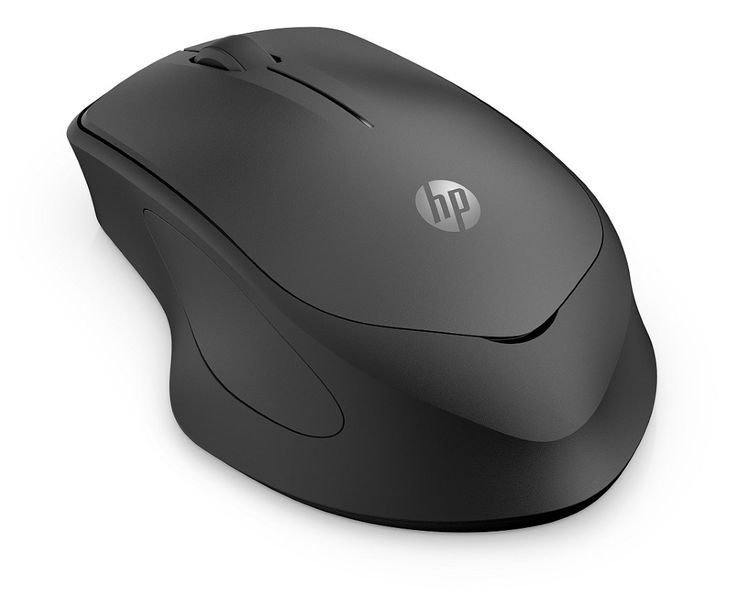 HP 280 Silent/Kancelárska/Optická/Pre pravákov/1 200 DPI/Bezdrátová USB/Čierna Myš, bezdrátová, optická, 1200dpi, 3 tlačidlá, USB, znížená hluchosť klikania, čierna