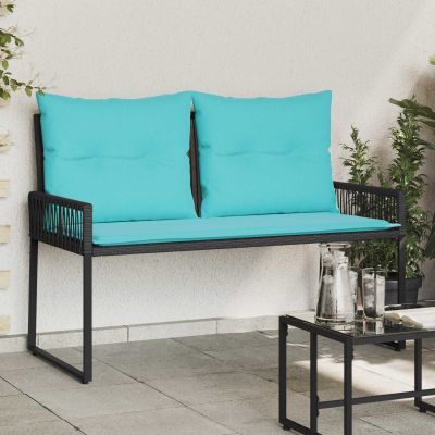 vidaXL Vonkajšia lavička 2 -Seater 4 ks 110 x 59 x 82 cm polyratan