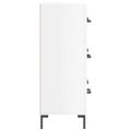 vidaXL Komoda lesklá biela 69,5x34x90 cm spracované drevo