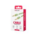Kábel audio forever jack 3,5mm - jack 3,5mm 1,0 m zelený