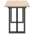 vidaXL Jedálenský stolík v tvare O 160x40x45 cm borovica a oceľ