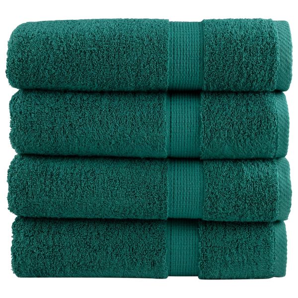 vidaXL Prémiové osušky SOLUND 4 ks fialové 100x150 cm 600 g/m2