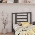 vidaXL Čelo postele sivé 96x4x100 cm masívna borovica
