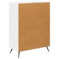 vidaXL Zásuvkový kabinet Biela 66 x 34,5 x 90 cm Kompozitné drevo