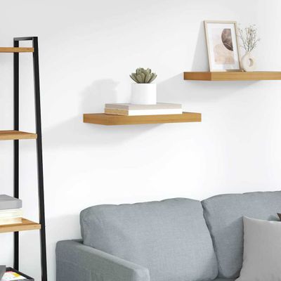 vidaXL Stenná polica Nástenný Hnedá 50 x 23 x 4 cm Kompozitné drevo
