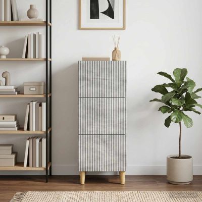 vidaXL Zásuvkový kabinet Betónovo sivá 33 x 34,5 x 90 cm
