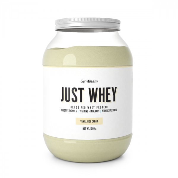 Just Whey Grass-Fed Protein – GymBeam, vanilková zmrzlina, 1000 g