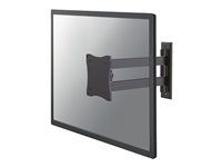 Držiak - plný pohyb - pre LCD displej - čierna - veľkosť obrazovky: 10"-27" - montáž na stenu