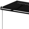 vidaXL Automatická zaťahovacia markíza 350x250 cm antracitová