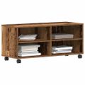 vidaXL TV skrinka 90 x 35 x 40.5 cm Hnedá Kompozitné drevo