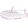 vidaXL Dvojitá strieška na altánok 310 g/m², 3x3 m, biela