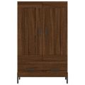 vidaXL Vysoká skrinka hnedá dub 69,5x31x115 cm kompozitné drevo