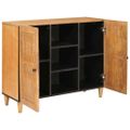 vidaXL Servírovacia skriňa 90 x 33 x 75 cm Masívne mango drevo