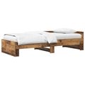 vidaXL Rám postele s čelom Staré drevo 80 x 200 cm Kompozitné drevo