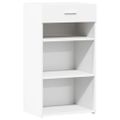 vidaXL Komoda biela 50x42,5x93 cm kompozitné drevo