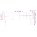vidaXL Čelo postele s LED zelené 163x16x78/88 cm látka