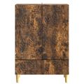 vidaXL Servírovacia skriňa Dymový dub 66 x 34,5 x 95 cm