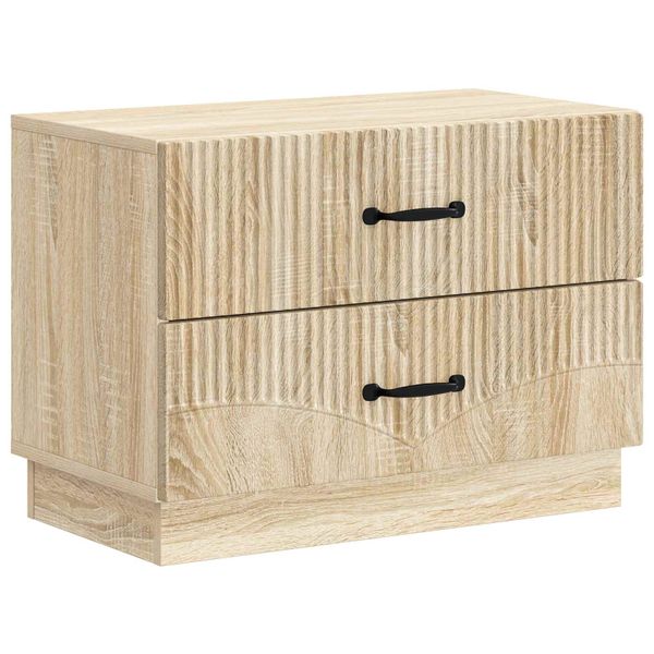vidaXL Nočný stolík Dub sonoma 62 x 34,5 x 44,5 cm Kompozitné drevo