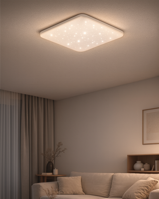 LED stropné svietidlo TR-605S - FLORA 60W 5700lm 53x53cm CCT + ovládač Trixline
