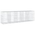 vidaXL Gabiónový kôš s krytom 500x100x150 cm pozinkované železo