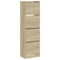 vidaXL Botník so 4 výklopnými zásuvkami dub sonoma 60x42x204 cm