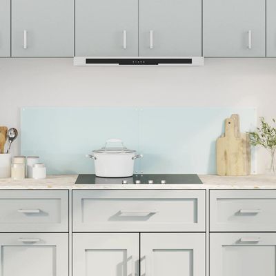 vidaXL Kuchynské zásteny 2 ks biele 70x60 cm tvrdené sklo
