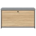 vidaXL Lavička na topánky s vyklápacou zásuvkou dub sonoma 102x32x56cm