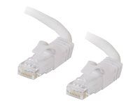 Patch kábel - RJ-45 (M) do RJ-45 (M) - 50 cm - UTP - CAT 6 - lisovaný, prevedenie bez hrbolčekov, lícna - biela