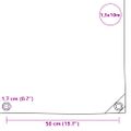 vidaXL Celta 650 g/m², 1,5x10 m, biela