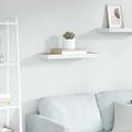 vidaXL Plávajúca nástenná polica dubová a biela 60x23,5x3,8 cm MDF