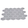 vidaXL Hexagónová dlažba 10 ks Sivá 30 x 30 cm Polyuretán a PET