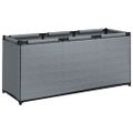 vidaXL Úložný box, sivý 105x34,5x45 cm, látka