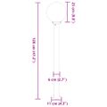 vidaXL Stĺpikové svetlá 3 ks 120 cm čierne IP44