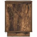 vidaXL Nočné skrinky s LED osvetlením 2 ks Dub dymový 38x34x50 cm