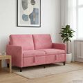vidaXL Sofa s úložným priestorom Ružová 152 x 78 x 87 cm Polyester