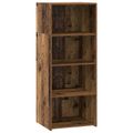 vidaXL Highboard Staré drevo 50 x 41 x 124 cm Kompozitné drevo