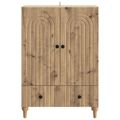 vidaXL Servírovacia skriňa Dub artisan 66 x 34,5 x 95 cm