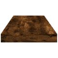vidaXL Nástenné police 4 ks dymový dub 60x10x1,5 cm kompozitné drevo