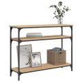 vidaXL Konzolový stolík dub sonoma 100x29x75 cm kompozitné drevo