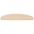 vidaXL Schodové rohože 15 ks 65x21x4 cm krémové, polkruhové, veľké