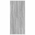 vidaXL Skriňa na topánky 80 x 35.5 x 180 cm Kompozitné drevo Sivá
