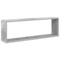 vidaXL Nástenné police 6ks betónovo sivé 80x15x26,5cm kompozitné drevo