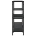 vidaXL Konzolový stolík čierny 103x32x95 cm kompozitné drevo