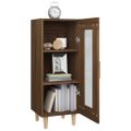 vidaXL Komoda hnedý dub 34,5x34x90 cm spracované drevo